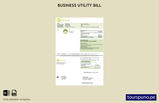 lista para imprimir plantilla de factura comercial de electricidad de Georgia El
